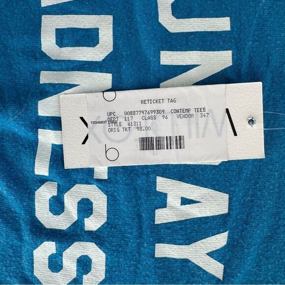 Wildfox Sunday Sadness Blue Baggy Beach Sweater Size Small NWT - Picture 4 of 8